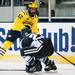 Michigan freshman right wingman Cristoval Nieves looks to pass in the third period against Michigan State on Friday. Daniel Brenner I AnnArbor.com